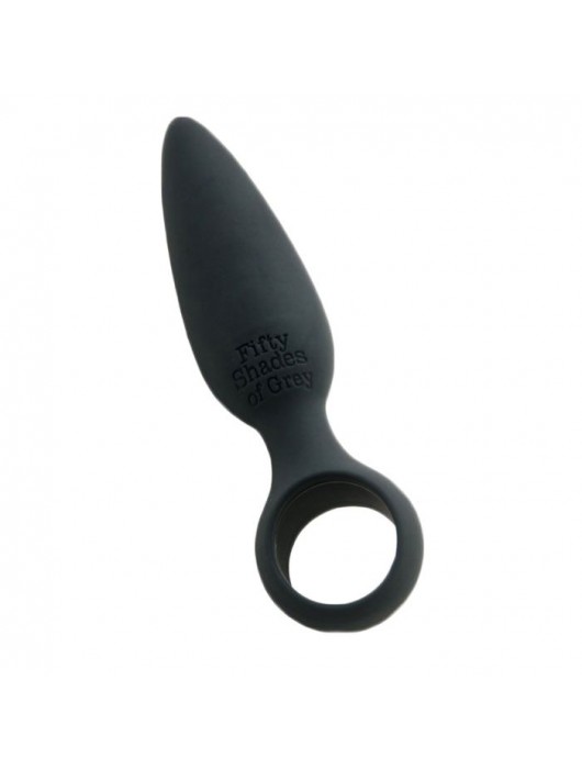 Чёрная анальная пробка Butt Plug - 10,8 см. - Fifty Shades of Grey