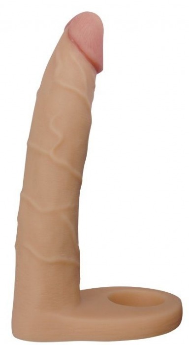 Телесная насадка-фаллоимитатор для двойного проникновения - 17 см. - Lovetoy - купить с доставкой в Северске