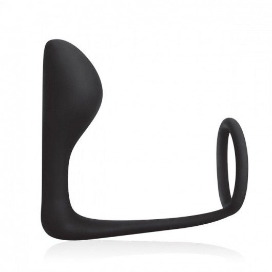Стимулятор простаты с фиксацией эрекционным кольцом Prostate Gear - BlueLine - в Северске купить с доставкой