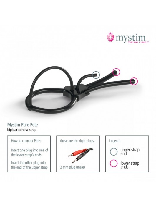 Утяжка под головку для электростимулятора Pure Pete - MyStim - купить с доставкой в Северске