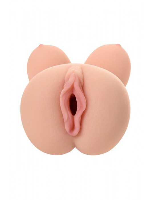 Телесный вибромастурбатор-вагина Clara OnaHole с имитацией груди - KOKOS - в Северске купить с доставкой