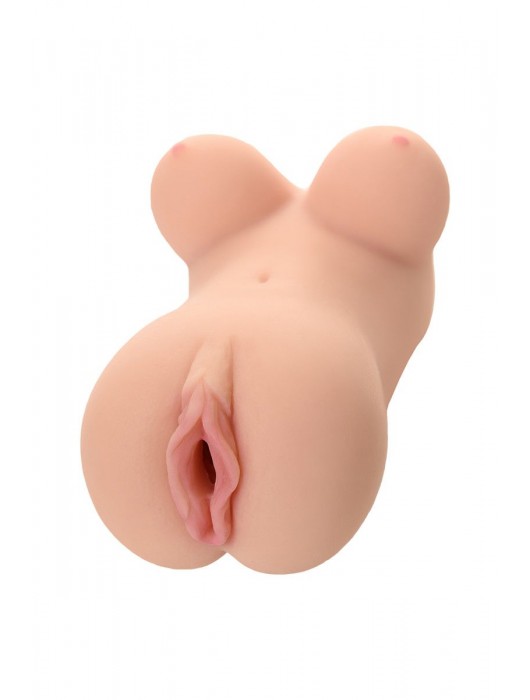 Телесный вибромастурбатор-вагина Clara OnaHole с имитацией груди - KOKOS - в Северске купить с доставкой