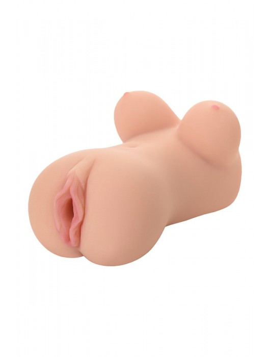 Телесный вибромастурбатор-вагина Clara OnaHole с имитацией груди - KOKOS - в Северске купить с доставкой