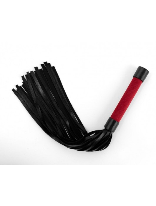 Красно-черная плеть My Rules - 43 см. - БДСМ Арсенал - купить с доставкой в Северске