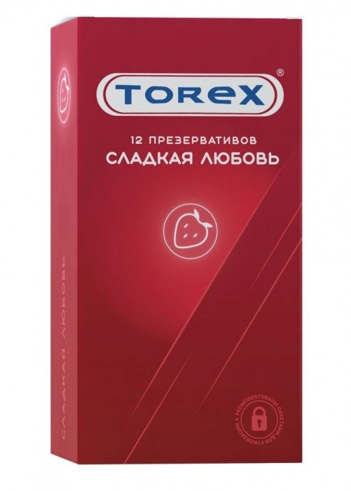 Презервативы Torex  Сладкая любовь  с ароматом клубники - 12 шт. - Torex - купить с доставкой в Северске