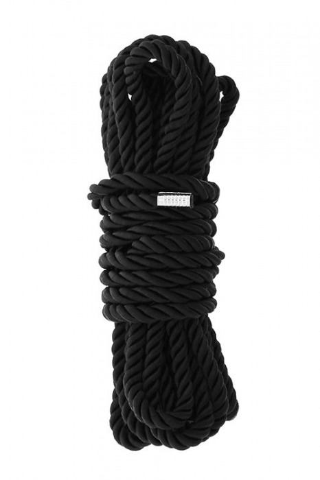 Черная веревка для шибари DELUXE BONDAGE ROPE - 5 м. - Dream Toys - купить с доставкой в Северске