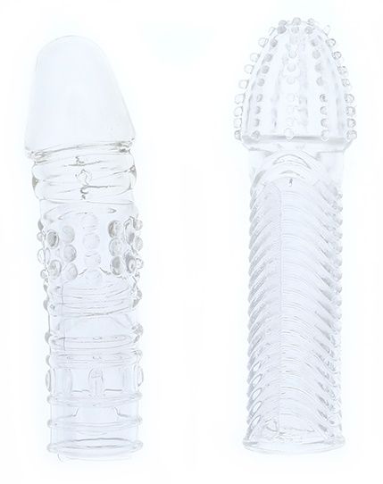 Комплект из 2 прозрачных насадок на пенис PENIS EXTENDER PACK - Dream Toys - в Северске купить с доставкой