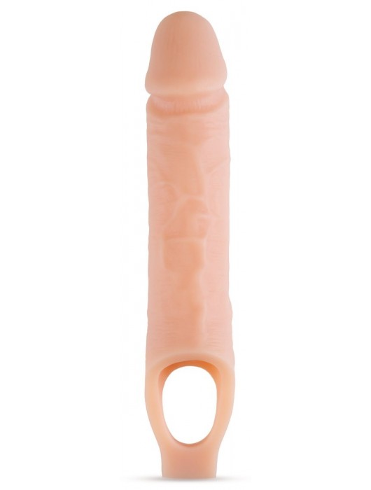 Телесный реалистичный фаллоудлинитель 10 Inch Silicone Cock Sheath Penis Extender - 25,4 см. - Blush Novelties - в Северске купить с доставкой