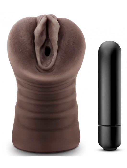 Коричневый мастурбатор-вагина Hot Chocolate Brianna - Blush Novelties - в Северске купить с доставкой