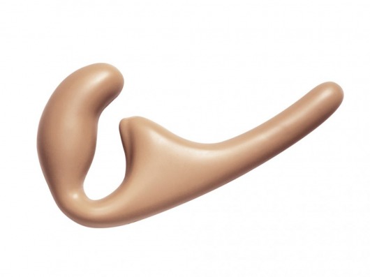 Бежевый безремневой страпон Seduction - 20,5 см. - Lola Games - купить с доставкой в Северске