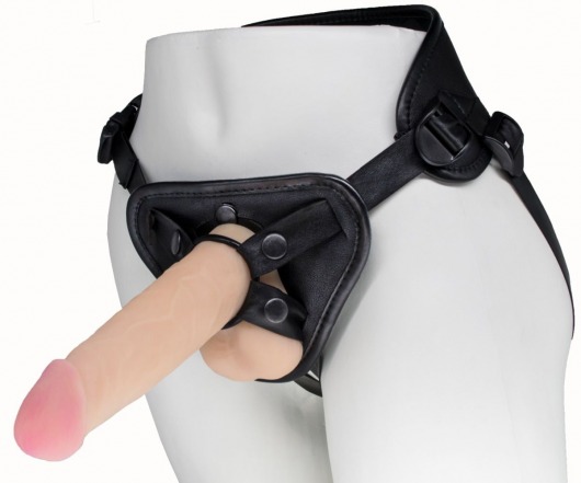 Пояс харнесс BEST UNI strap с 2 насадками - 18 и 22 см. - LOVETOY (А-Полимер) - купить с доставкой в Северске