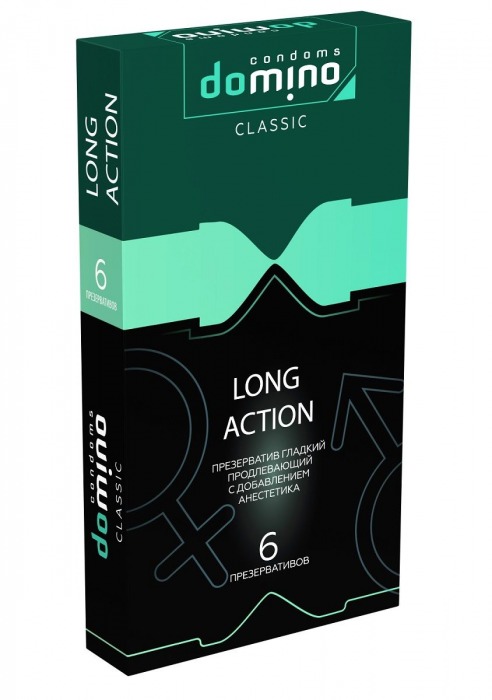 Презервативы с пролонгирующим эффектом DOMINO Classic Long action - 6 шт. - Domino - купить с доставкой в Северске
