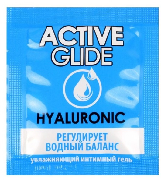 Лубрикант на водной основе Active Glide с гиалуроновой кислотой - 3 гр. - Биоритм - купить с доставкой в Северске