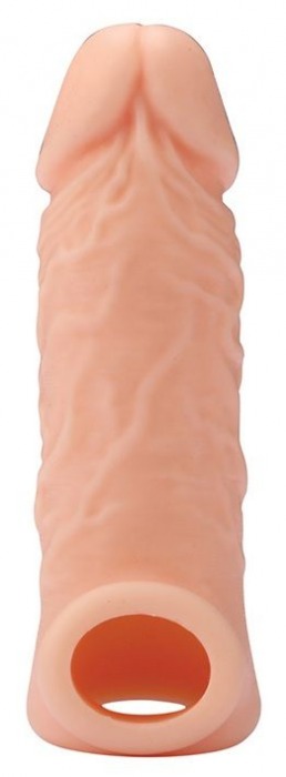 Телесная насадка EXTENDER WITH BALL STRAP 5.5 - 14 см. - Dream Toys - в Северске купить с доставкой