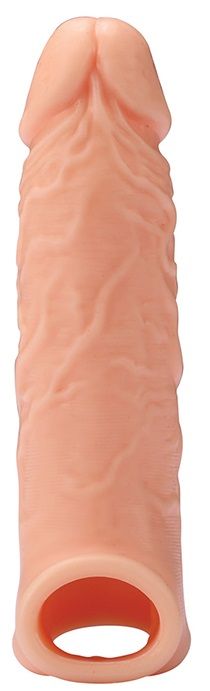 Телесная насадка EXTENDER WITH BALL STRAP 6.5 - 17 см. - Dream Toys - в Северске купить с доставкой
