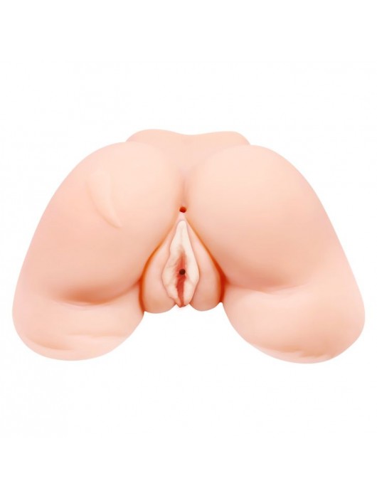 Телесная вибровагина Julie с 2 рабочими отверстиями - Baile - в Северске купить с доставкой