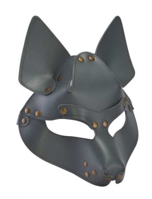 Серая маска Wolf с клепками - Sitabella - купить с доставкой в Северске