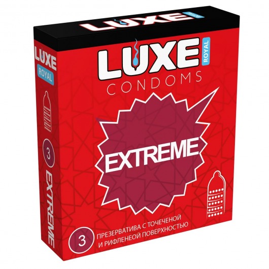 Текстурированные презервативы LUXE Royal Extreme - 3 шт. - Luxe - купить с доставкой в Северске