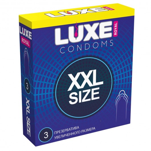 Презервативы увеличенного размера LUXE Royal XXL Size - 3 шт. - Luxe - купить с доставкой в Северске