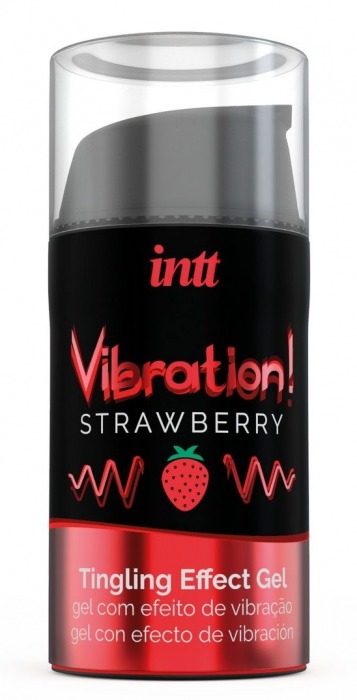 Жидкий интимный гель с эффектом вибрации Vibration! Strawberry - 15 мл. - INTT - купить с доставкой в Северске