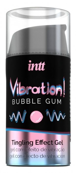 Жидкий интимный гель с эффектом вибрации Vibration! Bubble Gum - 15 мл. - INTT - купить с доставкой в Северске