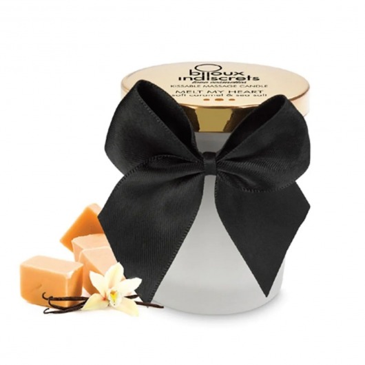 Массажная свеча Melt My Heart с ароматом карамели - 70 мл. - Bijoux Indiscrets - купить с доставкой в Северске