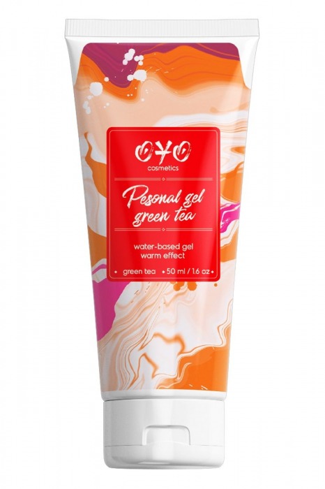 Интимная смазка на водной основе с согревающим эффектом OYO Personal Gel Green Tea - 50 мл. - OYO - купить с доставкой в Северске