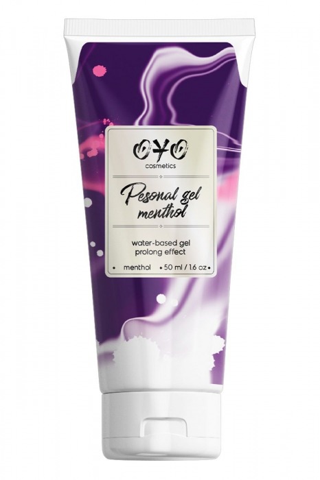 Интимная смазка на водной основе с пролонгирующим эффектом OYO Personal Gel Menthol - 50 мл. - OYO - купить с доставкой в Северске