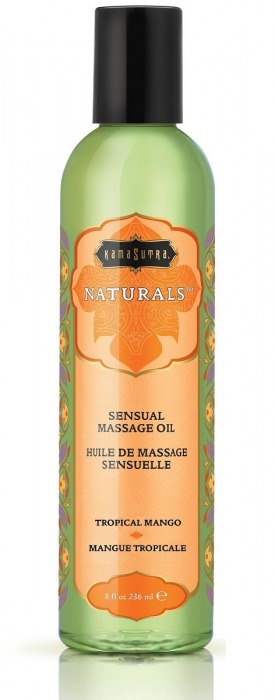 Массажное масло Naturals Tropical Mango с ароматом манго - 236 мл. - Kama Sutra - купить с доставкой в Северске