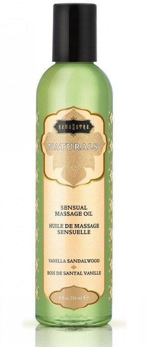 Массажное масло Naturals Vanilla Sandalwood с ароматом ванили и сандала - 236 мл. - Kama Sutra - купить с доставкой в Северске