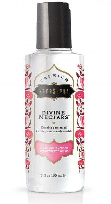 Гель-лубрикант на водной основе Divine Nectars Strawberry Dream с ароматом клубники - 150 мл. - Kama Sutra - купить с доставкой в Северске