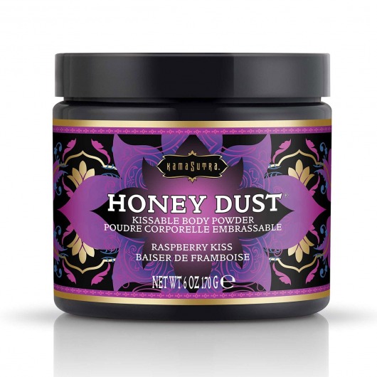 Пудра для тела Honey Dust Body Powder с ароматом малины - 170 гр. - Kama Sutra - купить с доставкой в Северске