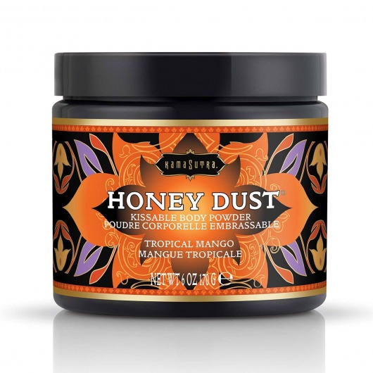 Пудра для тела Honey Dust Body Powder с ароматом манго - 170 гр. - Kama Sutra - купить с доставкой в Северске