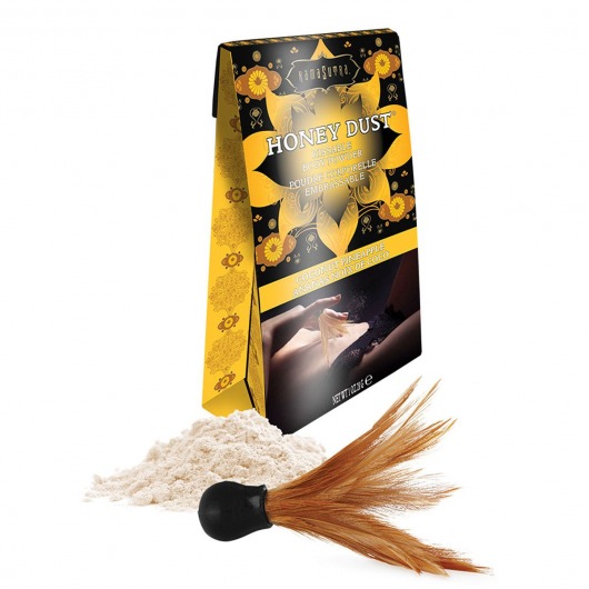 Пудра для тела Honey Dust Body Powder с ароматом кокоса и ананаса - 28 гр. - Kama Sutra - купить с доставкой в Северске