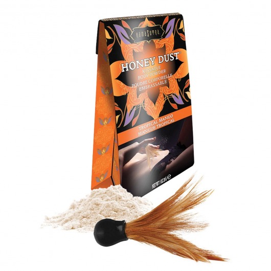 Пудра для тела Honey Dust Body Powder с ароматом манго - 28 гр. - Kama Sutra - купить с доставкой в Северске