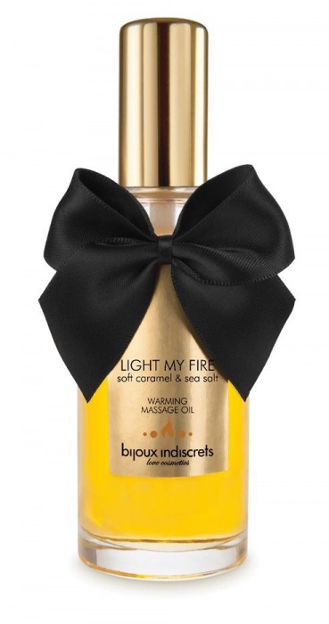 Массажное масло Light My Fire с ароматом карамели - 100 мл. - Bijoux Indiscrets - купить с доставкой в Северске