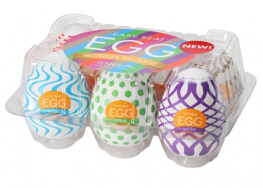 Набор из 6 мастурбаторов Tenga EGG IV с различным рельефом - Tenga - в Северске купить с доставкой