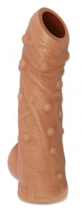 Телесная насадка с пупырышками и открытой головкой Nude Sleeve S - 10 см. - KOKOS - в Северске купить с доставкой