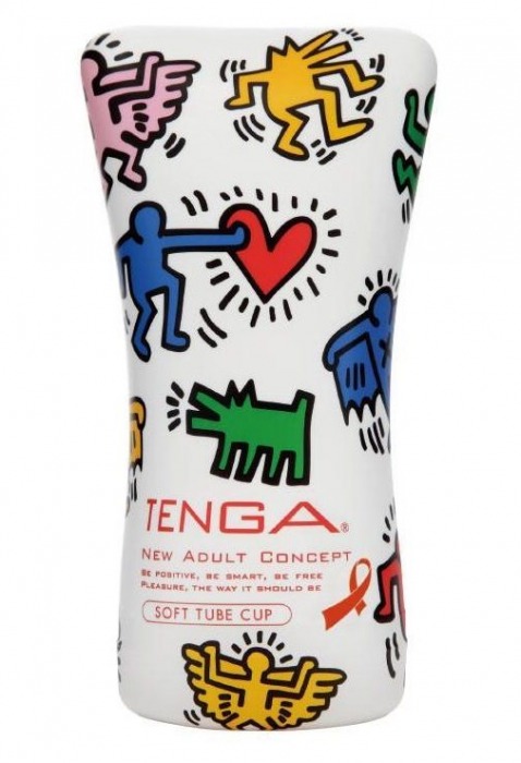 Мастурбатор-туба Keith Haring Soft Tube CUP - Tenga - в Северске купить с доставкой