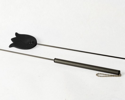 Черный стек  Тюльпан  - 60 см. - Sitabella - купить с доставкой в Северске