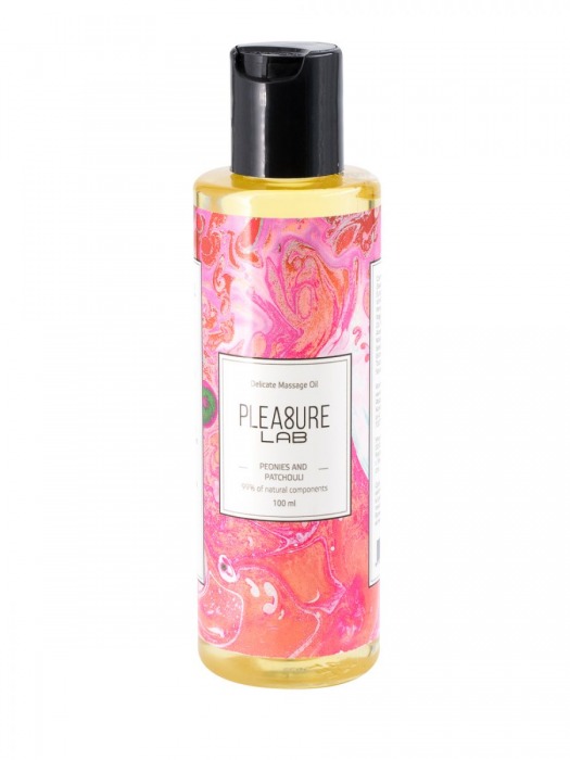 Массажное масло Pleasure Lab Delicate с ароматом пиона и пачули - 100 мл. - Pleasure Lab - купить с доставкой в Северске