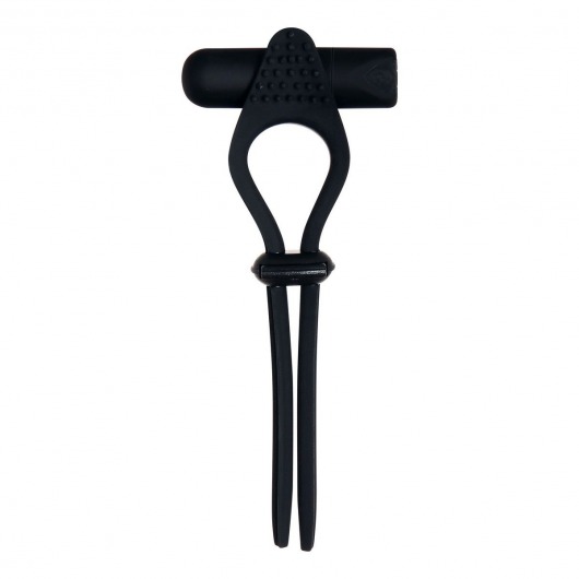 Черное эрекционное лассо с вибропулей Black Tie Affair - Zero Tolerance - в Северске купить с доставкой