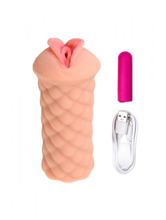 Телесный мастурбатор-вагина Elegance.002 с вибрацией - KOKOS - в Северске купить с доставкой