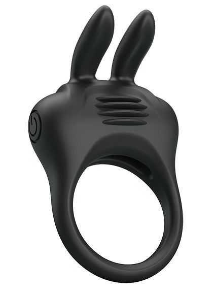 Черное эрекционное кольцо с вибрацией Davion - Baile - в Северске купить с доставкой