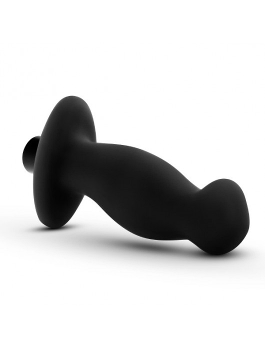 Черный анальный вибромассажёр Silicone Vibrating Prostate Massager 02 - 10,8 см. - Blush Novelties - в Северске купить с доставкой