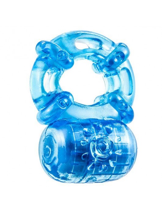 Голубое эрекционное виброкольцо Reusable 5 Function Cock Ring - Blush Novelties - в Северске купить с доставкой