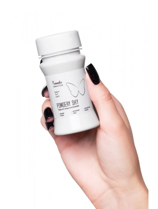 Пудра для ухода за игрушками Powdery Sky с ароматом мяты - 40 гр. - Eromantica - купить с доставкой в Северске