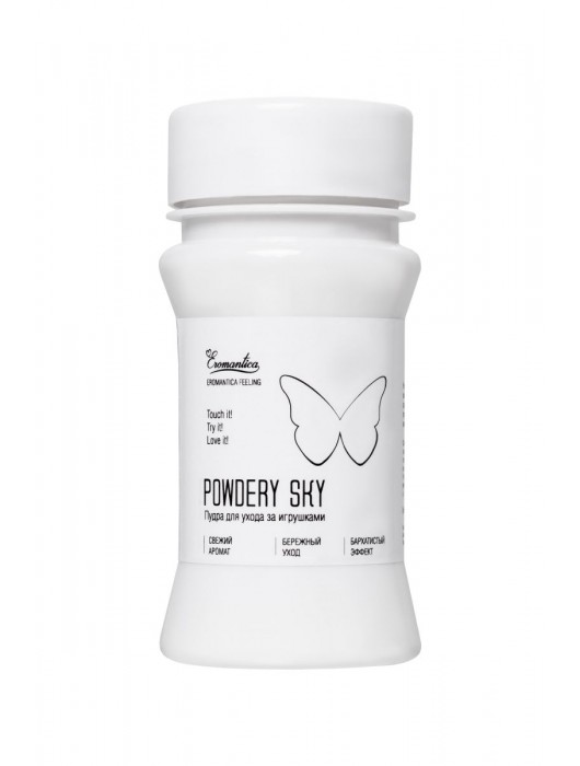 Пудра для ухода за игрушками Powdery Sky с ароматом мяты - 40 гр. - Eromantica - купить с доставкой в Северске