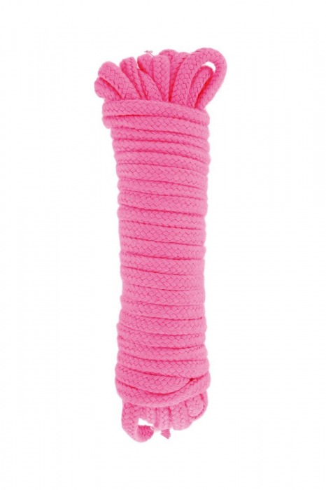 Розовая веревка для связывания Sweet Caress Rope - 10 метров - Sweet Caress - купить с доставкой в Северске