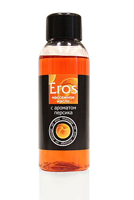 Массажное масло Eros exotic с ароматом персика - 50 мл. - Биоритм - купить с доставкой в Северске